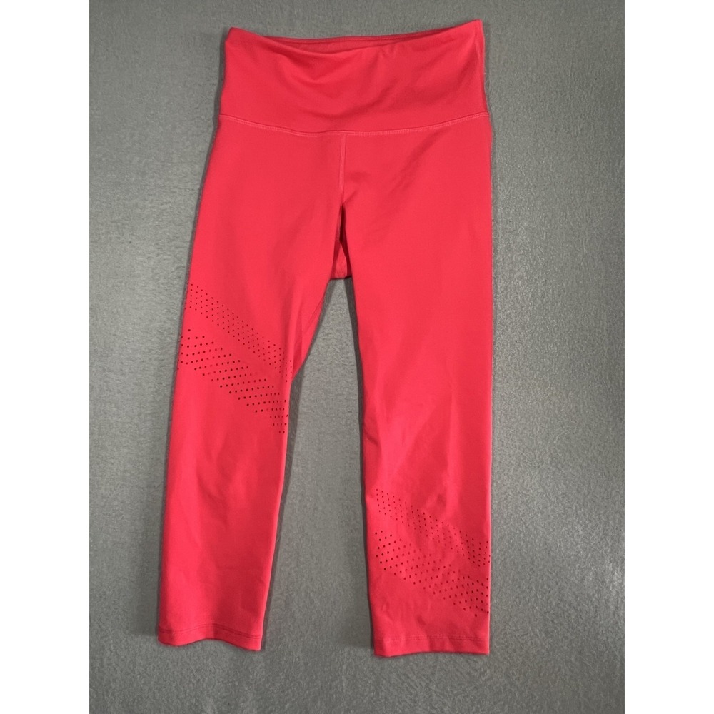 Old Navy Active Elevate Go-Dry Women's Small‎ S Red Capri Leggings Perforated